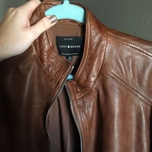 Lucky Brand Jackets & Coats - Brown Leather Jacket Lucky Brand Jackets & Coats - Brown Leather Jacket